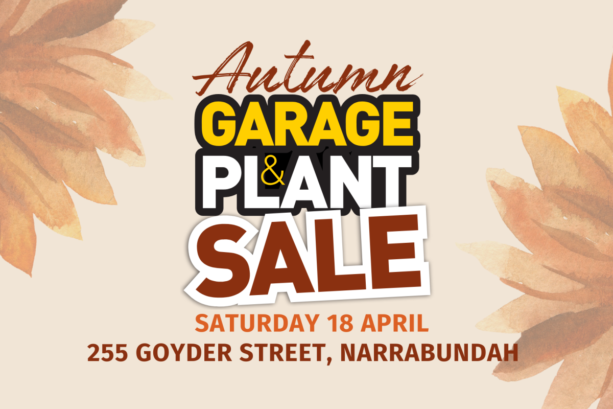 Autumn Garage & Plant Sale Saturday 18 April image