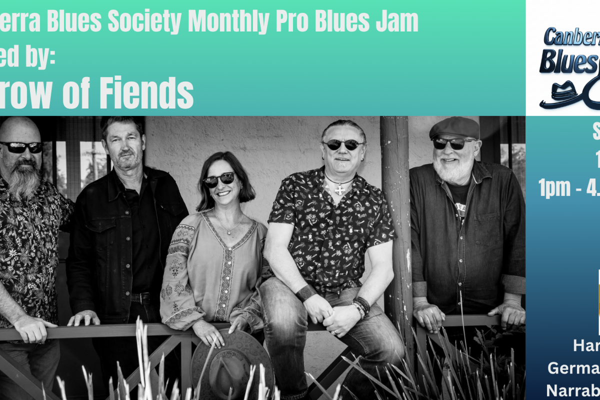 BARROW OF FIENDS hosts the Canberra Blues Society MAY Pro Blues Jam image
