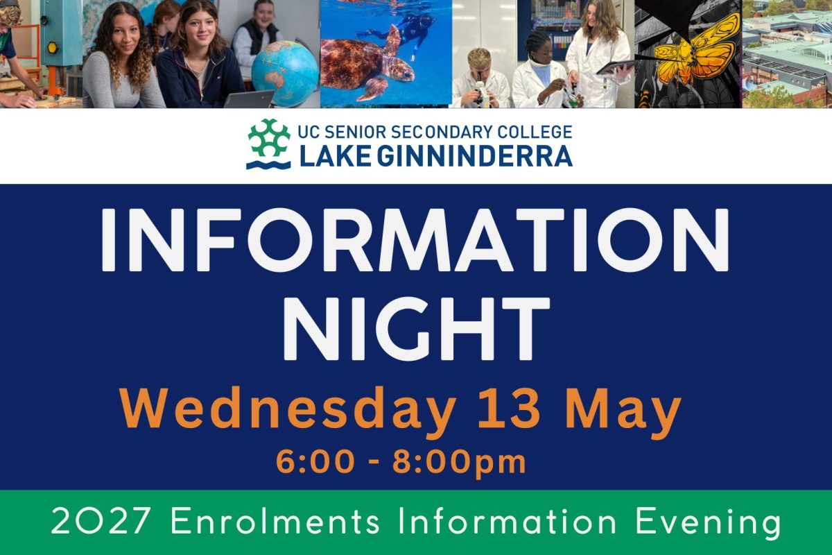 UC SSC Lake Ginninderra College Information Night image