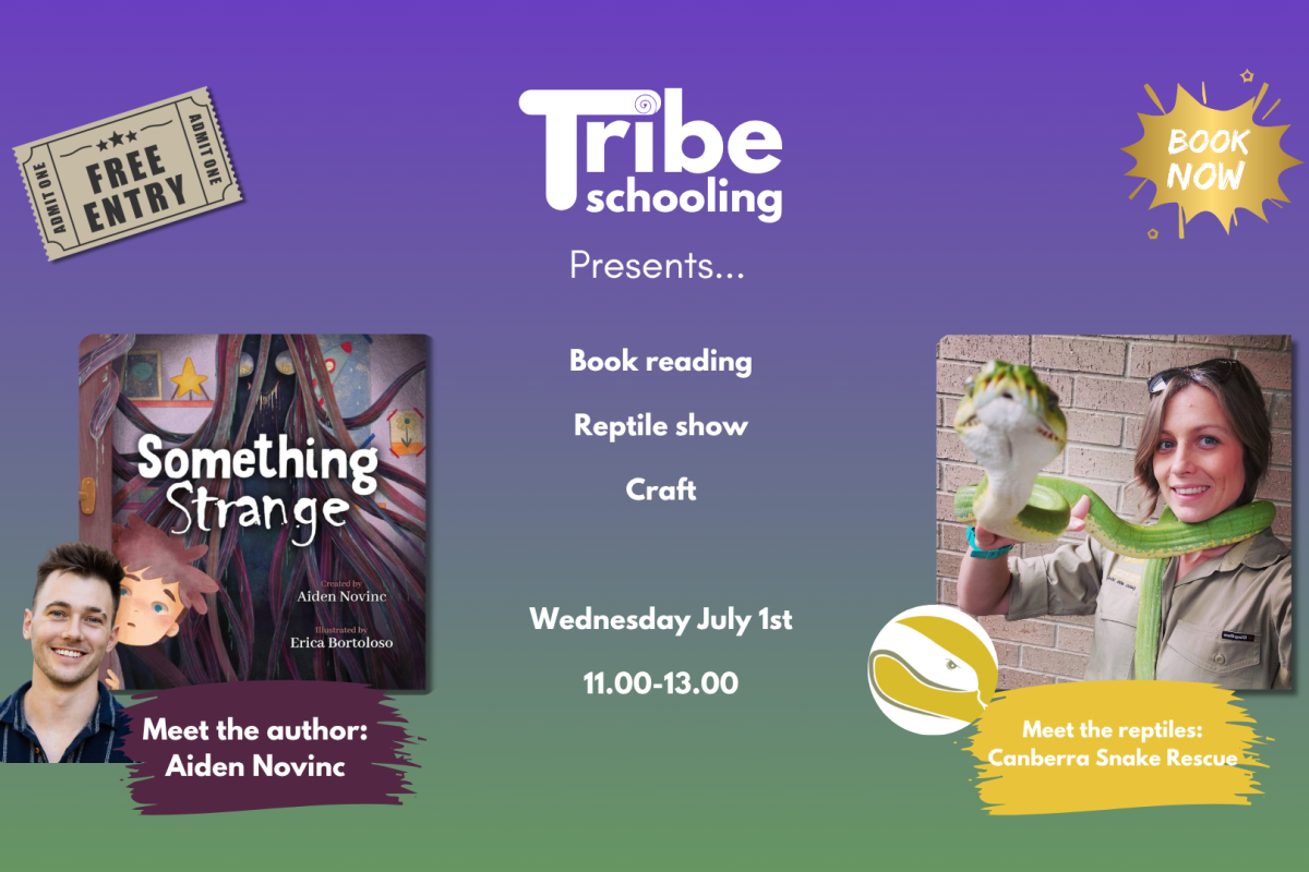 Book reading and reptile show at Tribe Schooling image