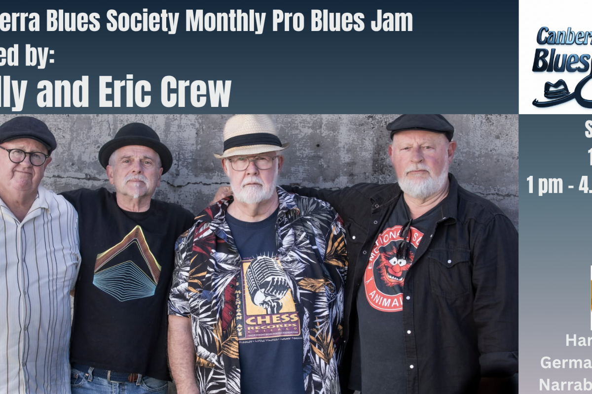 Canberra Blues Society July Pro Blues Jam – hosted by Wally and Eric Crew image