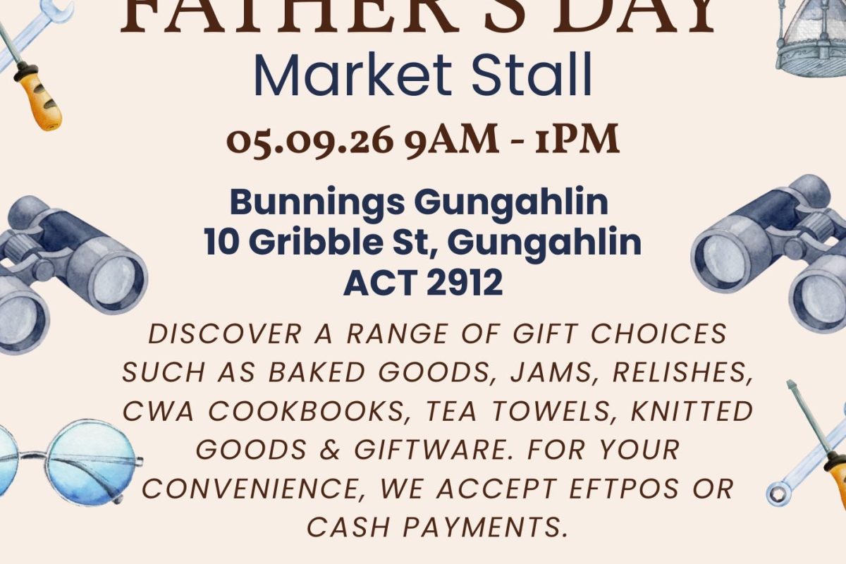 Gungahlin CWA’s Father’s Day Stall image