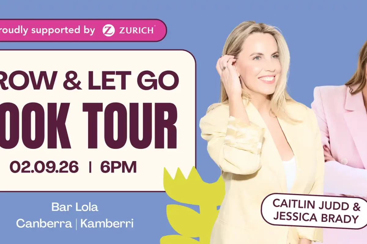 Grow & Let Go Book Tour Canberra image