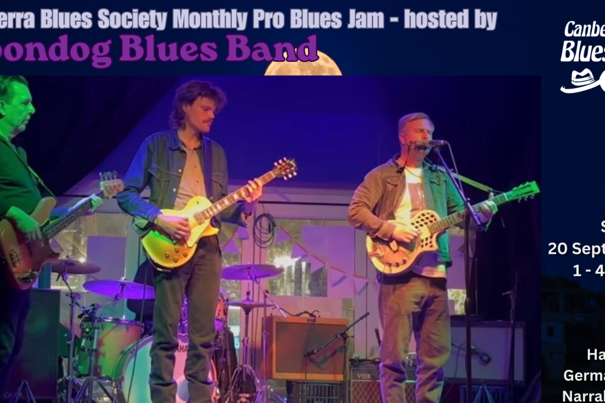 Canberra Blues Society September Pro Blues Jam – hosted by Moondog Blues Band image