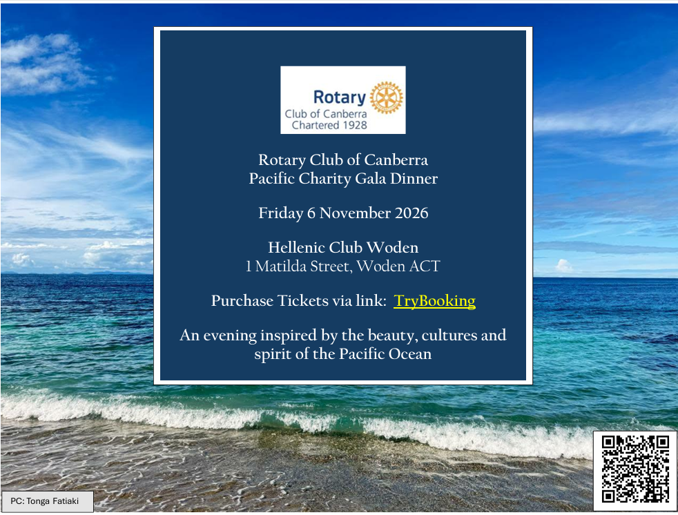 Rotary Club of Canberra Pacific Charity Gala Dinner image