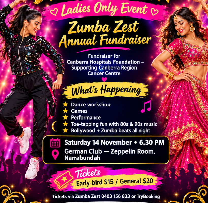 Zumba fusion dance night – Supporting Canberra Region Cancer Centre image