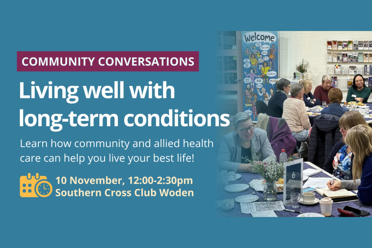 Community Conversations: Living well with long-term conditions image
